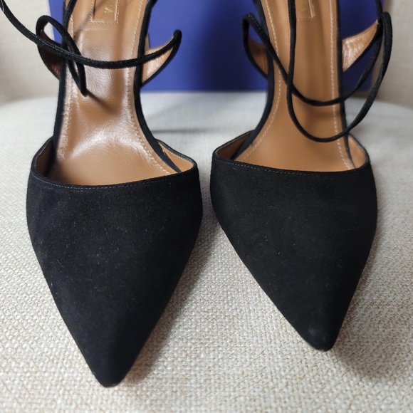 Aquazzura Matilde Suede Heels 105 - Picture 11 of 12